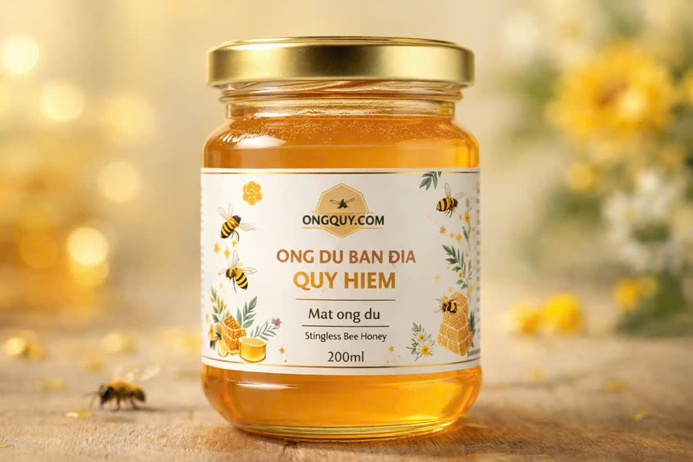 Mật ong dú đóng hũ 200ml